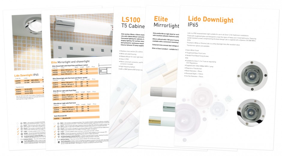 Linolite Sylvania data sheets