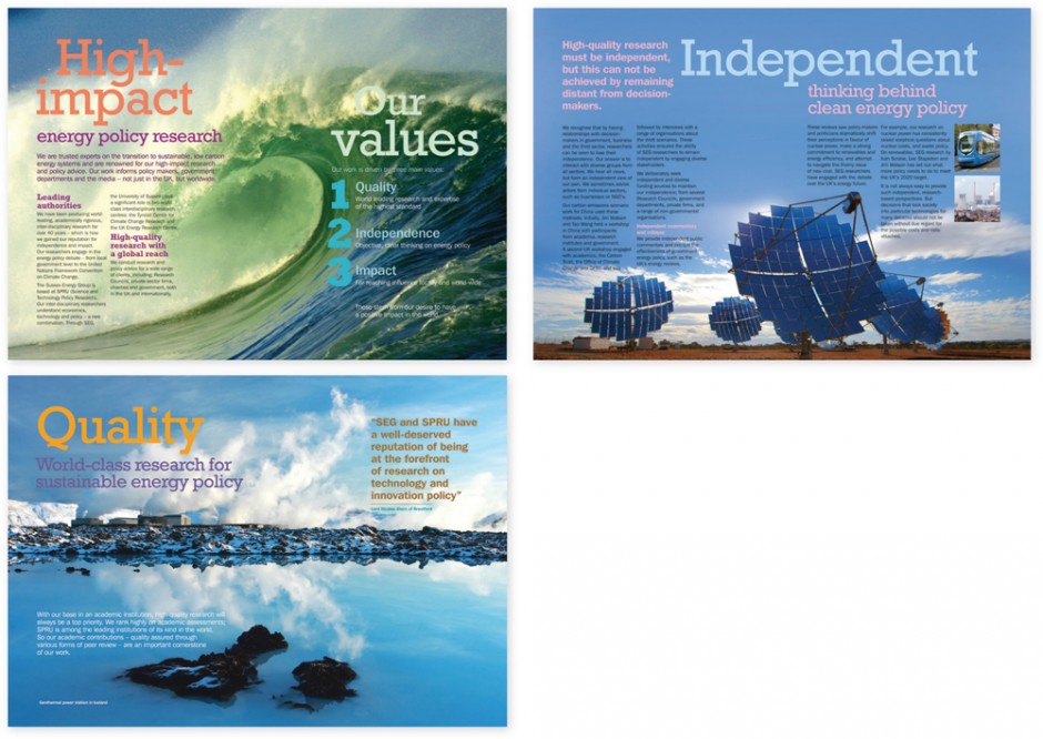 Sussex Energy Group brochure spreads